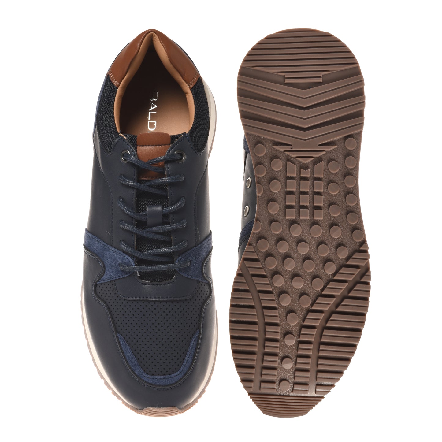 Blue leather sneaker
