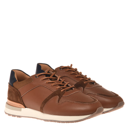 Brown leather sneaker