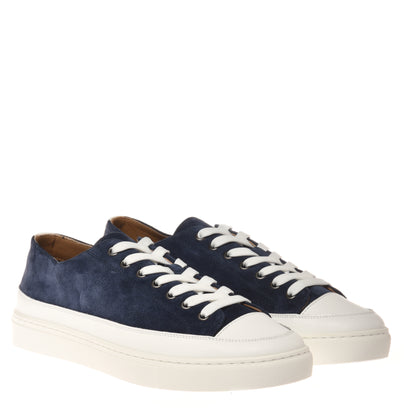 Blue suede sneaker