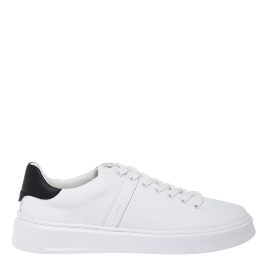 White perforated leather sneaker