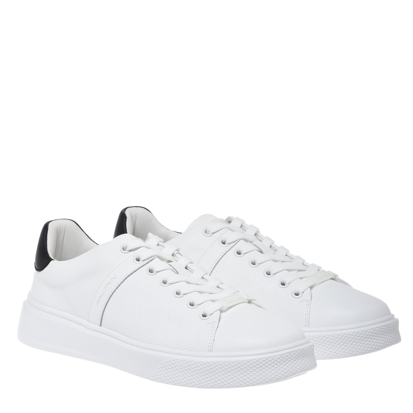 White perforated leather sneaker