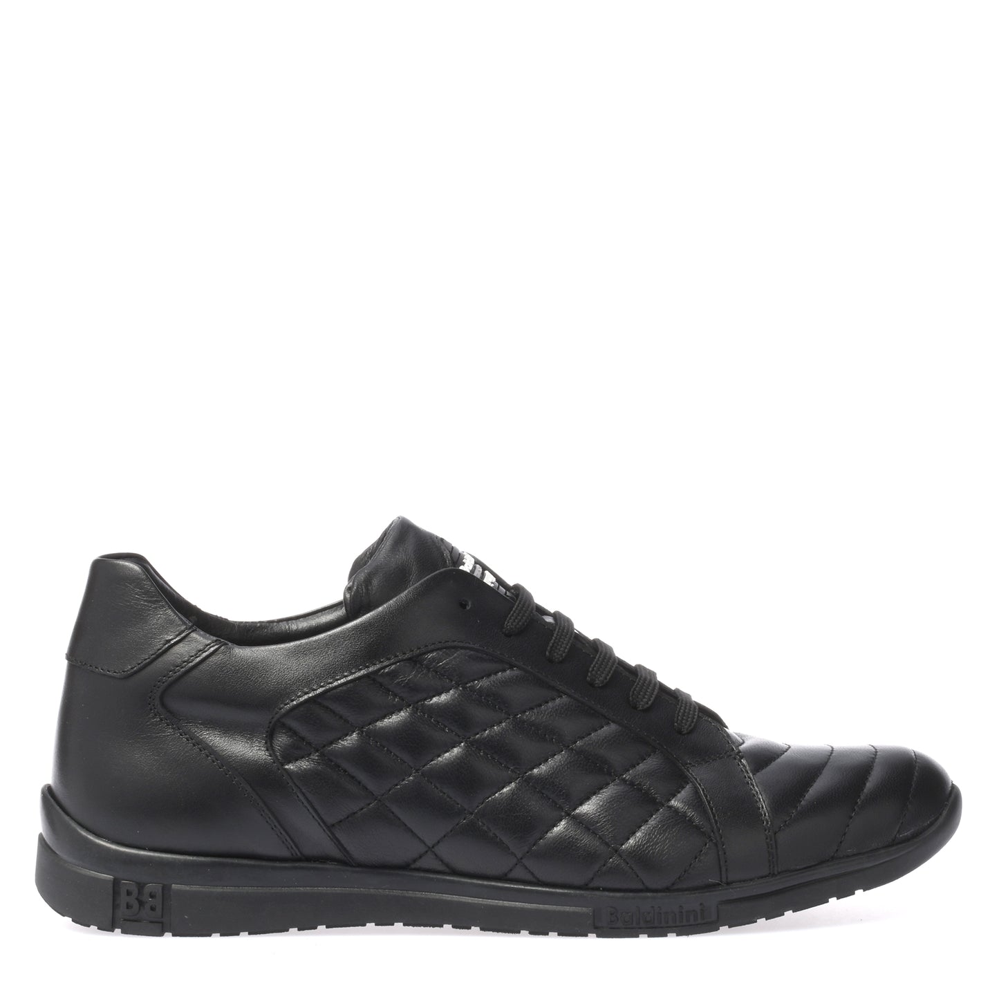 Sneakers en nappa matelassé noir