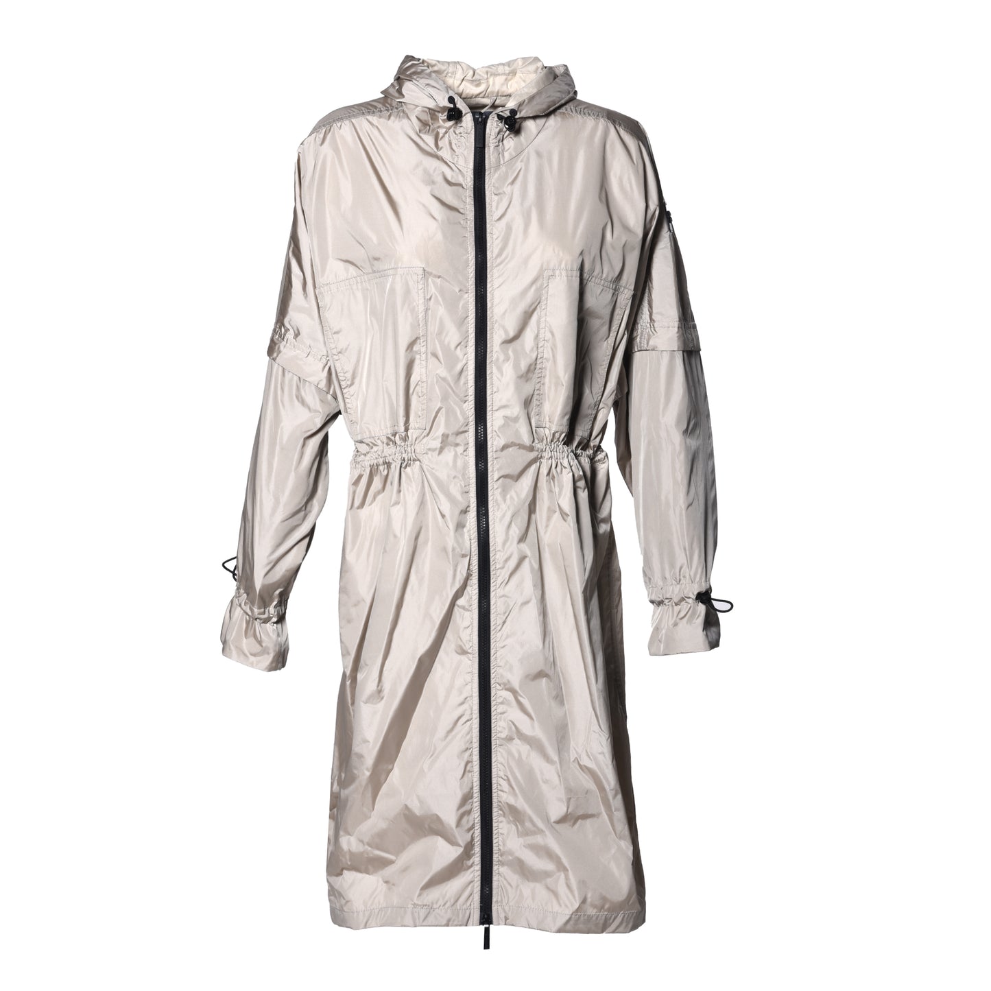 Trench-coat crème en nylon
