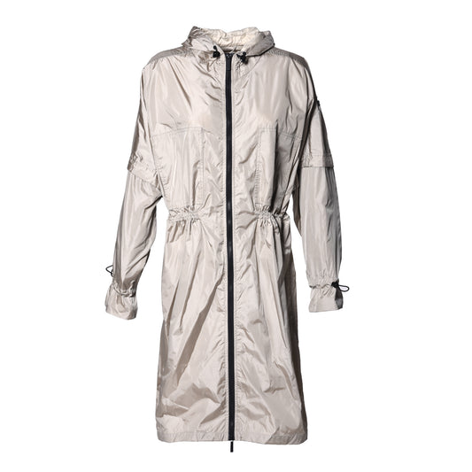 Trench-coat crème en nylon