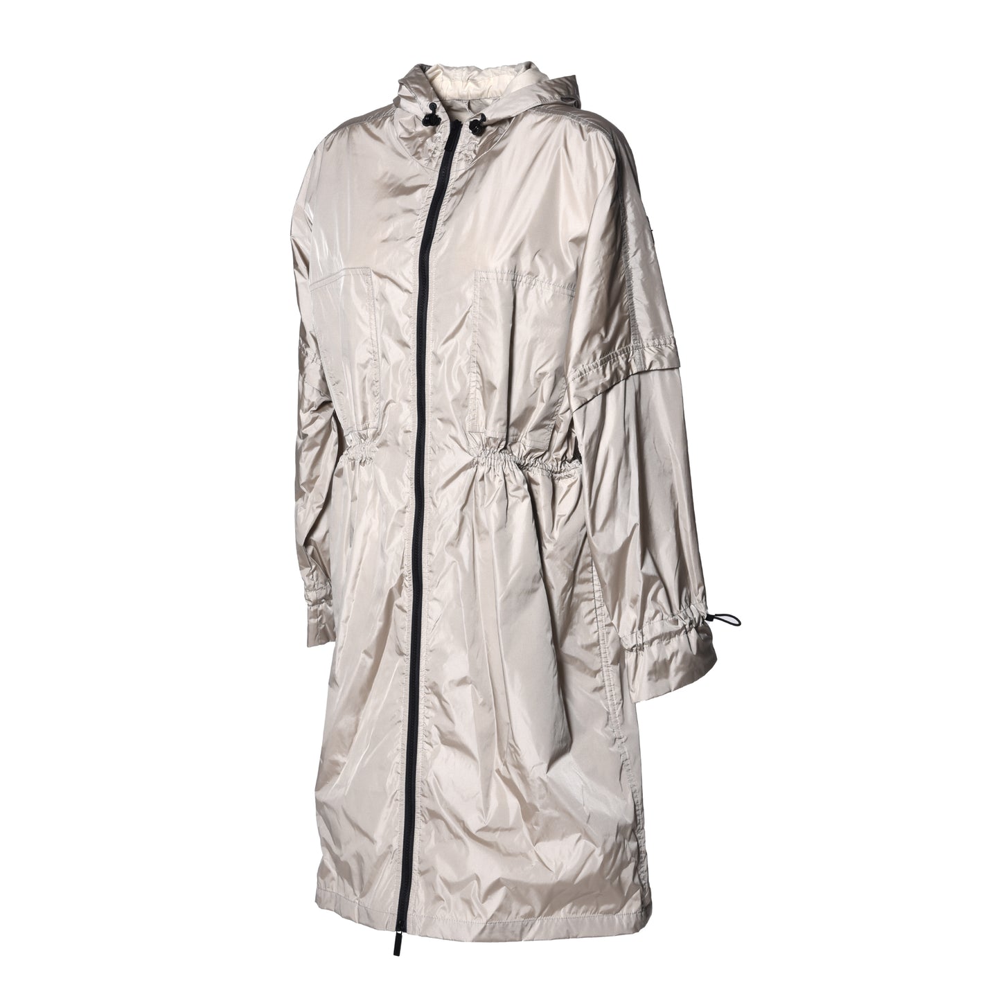 Trench-coat crème en nylon