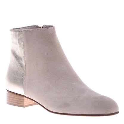 Desert boots en daim taupe et platine