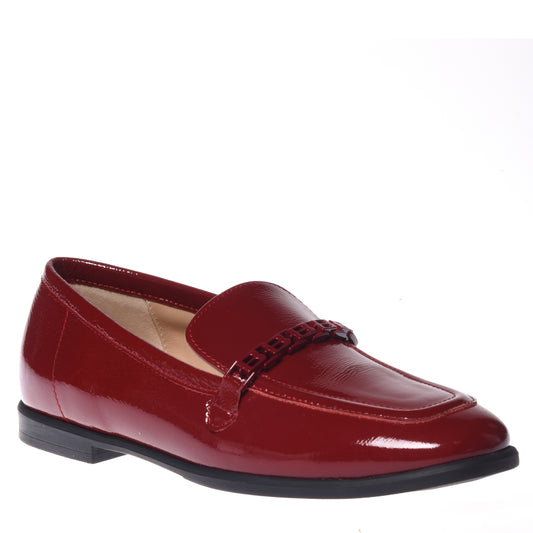 Mocassino in naplak rosso