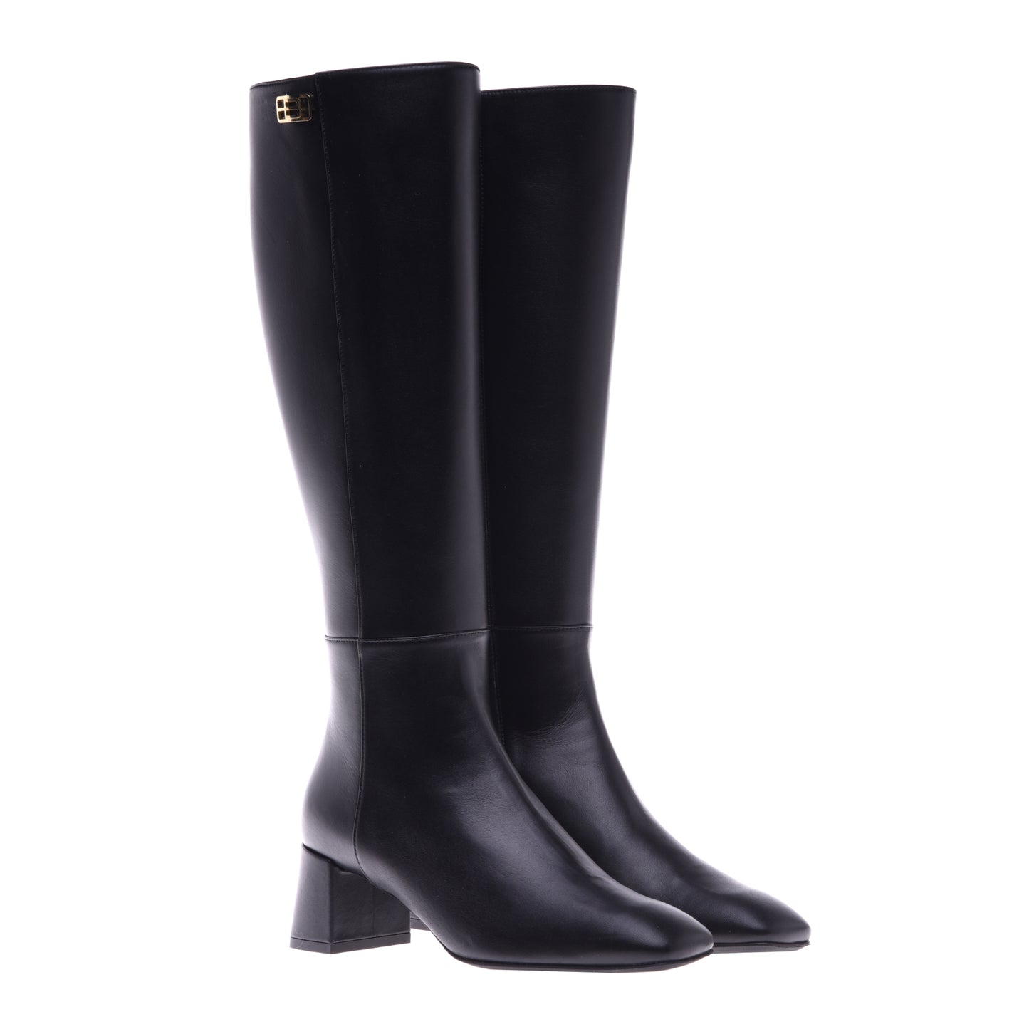 Bottes en cuir noir