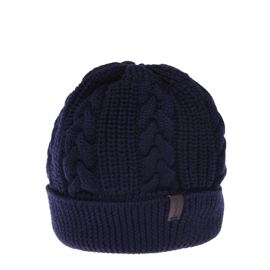 Bonnet bleu en laine