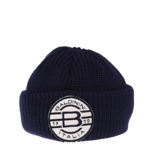 Bonnet bleu en laine