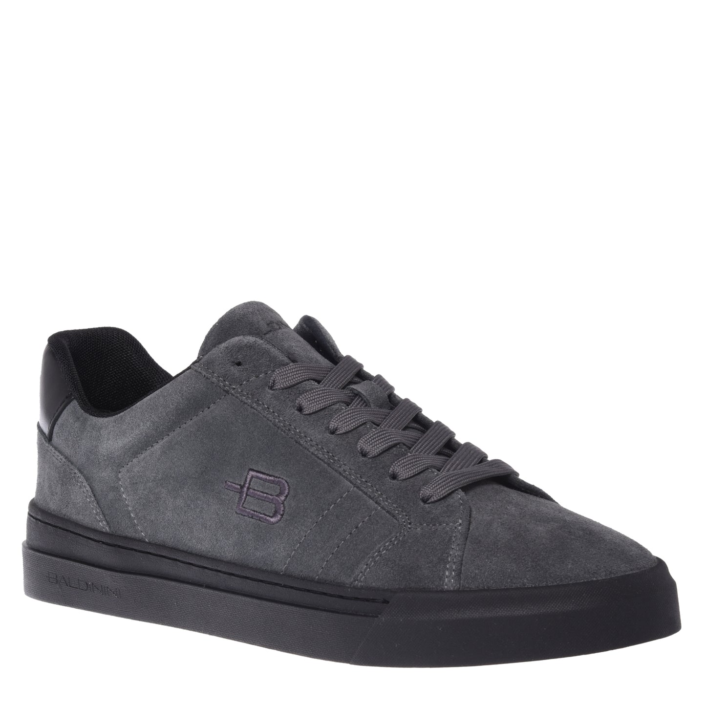 Baskets en daim gris foncé