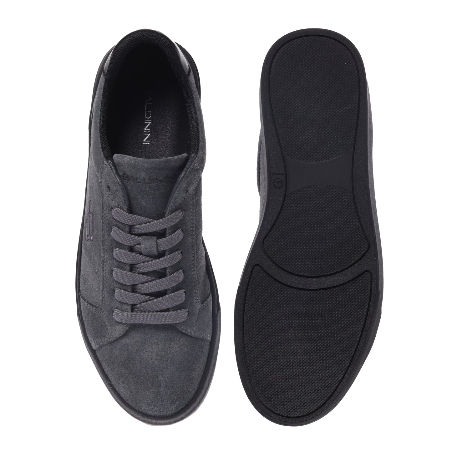 Baskets en daim gris foncé